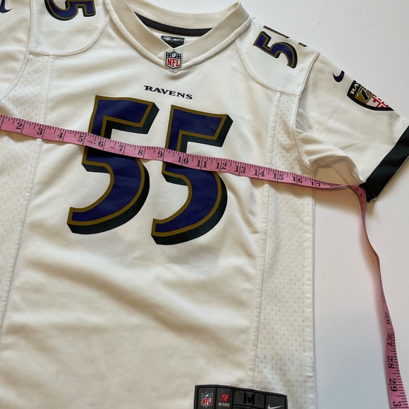 Youth Baltimore Ravens Terrell Suggs Nike White Game Jersey Size M - Picture 7 of 8